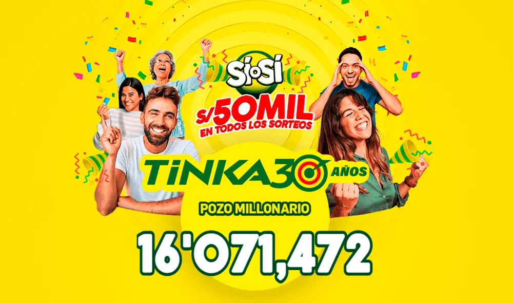 Este miércoles podría salir el pozo millonario de 16.071.472. de La Tinka. Foto: La Tinka