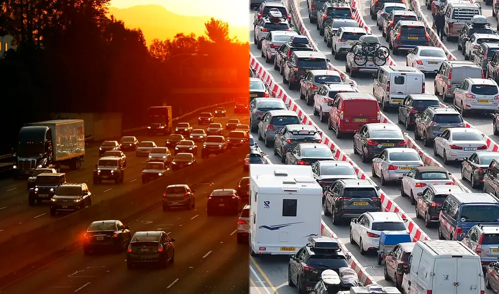 El Día de Acción de Gracias en Estados Unidos provoca un aumento significativo en el tráfico vehicular, generando congestiones y largos tiempos de espera en las carreteras. Foto: Los Angeles Times / Euronews El Día de Acción de Gracias en Estados Unidos provoca un aumento significativo en el tráfico vehicular, generando congestiones y largos tiempos de espera en las carreteras. Foto: Los Angeles Times / Euronews