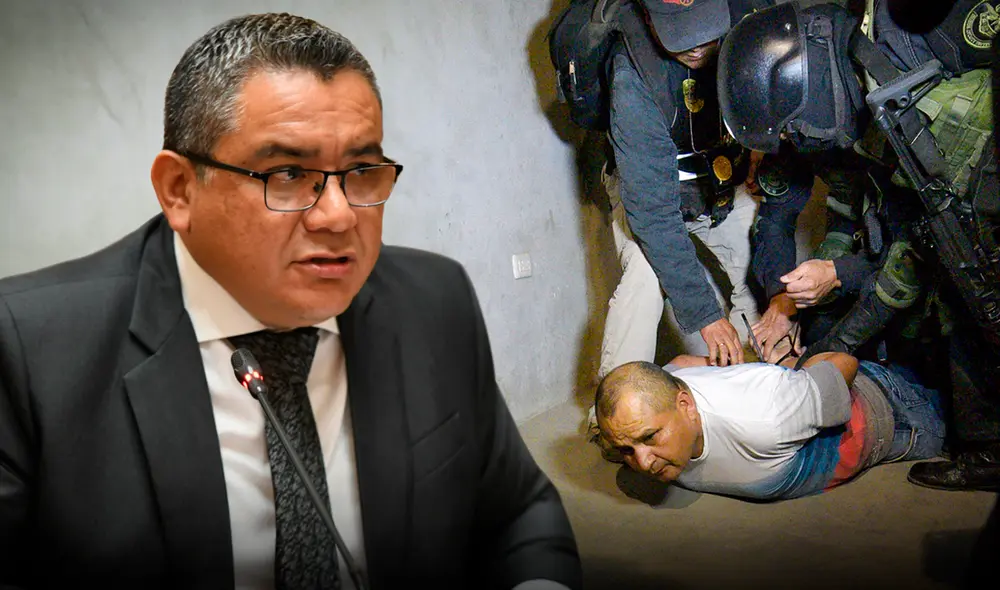 En 2017, Santiváñez defendió a policias implicados en banda criminal | Composición: Ariana Espinoza / Foto: La República