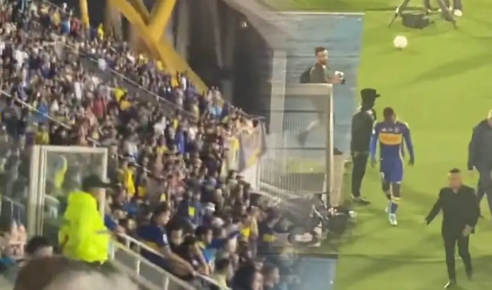 Luis Advíncula fue expulsado al minuto 49 tras una dura falta a Pellegrini en el partido de Boca contra Velez por la Copa Argentina. Foto: composición LR/captura