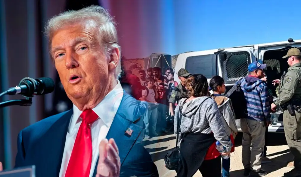 La amenaza de deportaciones masivas por parte de Donald Trump genera temor en inmigrantes en la frontera con México, especialmente en Ciudad Juárez, un punto crítico migratorio. Foto: composición LR/AFP. La amenaza de deportaciones masivas por parte de Donald Trump genera temor en inmigrantes en la frontera con México, especialmente en Ciudad Juárez, un punto crítico migratorio. Foto: composición LR/AFP.