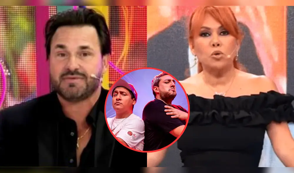 Cristian Zuárez se defiende de las críticas de Magaly Medina y los conductores de 'Hablando Huevadas'. Foto: Composición LR/Willax/ATV