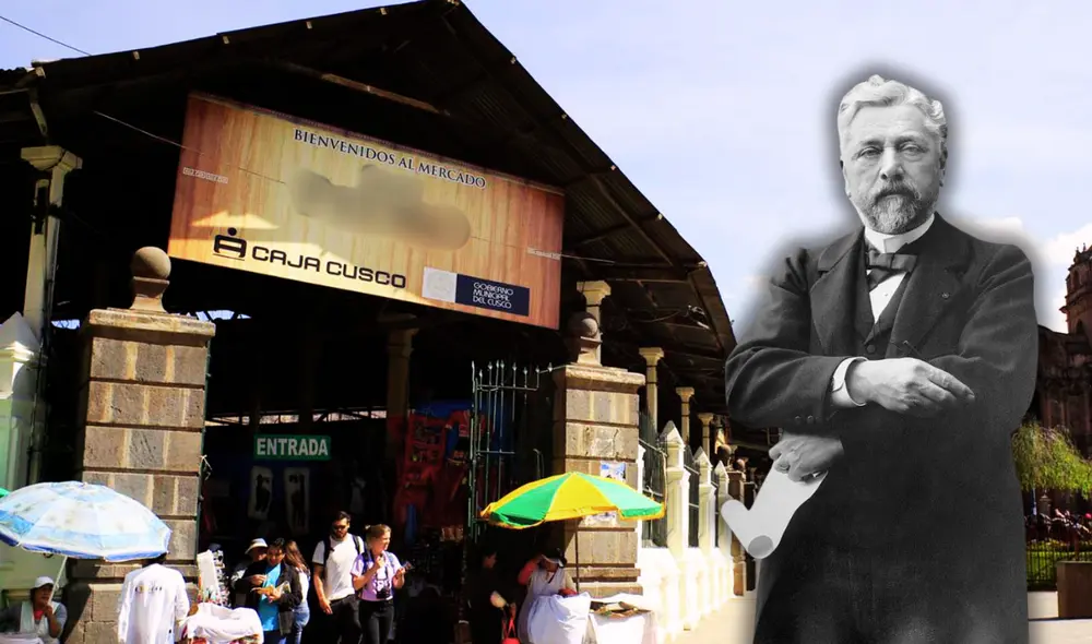 La parte más antigua del mercado fue diseñada por Gustave Eiffel, quien fue contratado por el alcalde Manuel Silvestre Frisancho. Foto: composición LR/ Biography/ Perú Travel La parte más antigua del mercado fue diseñada por Gustave Eiffel, quien fue contratado por el alcalde Manuel Silvestre Frisancho. Foto: composición LR/ Biography/ Perú Travel