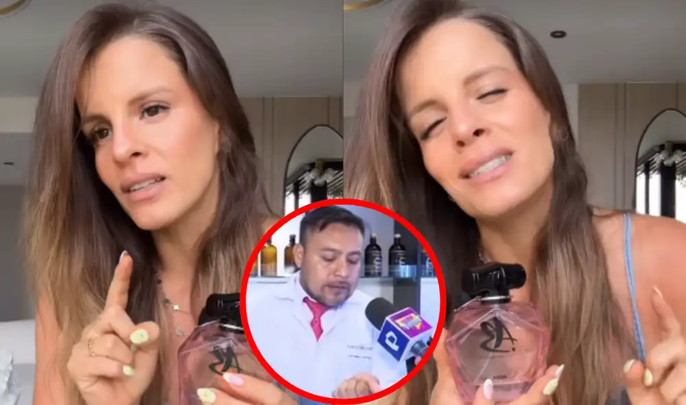 Alejandra Baigorria lanzó su perfume con Ripley. Foto: Composición LR/Alejandra Baigorria/Instagram/Captura Panamericana TV