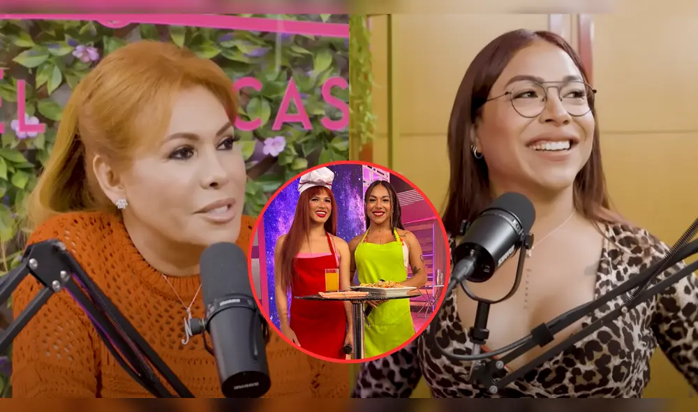 Dayanita le confirma a Magaly que viajará a Tailandia el próximo año. Foto: Composición LR/YouTube/América