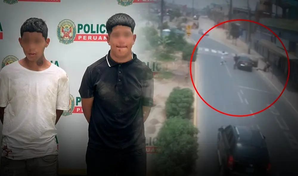 Jóvenes de 13 y 14 años usaron armas de fuego para intentar huir de la PNP en Puente Piedra. Foto: PNP Jóvenes de 13 y 14 años usaron armas de fuego para intentar huir de la PNP en Puente Piedra. Foto: PNP