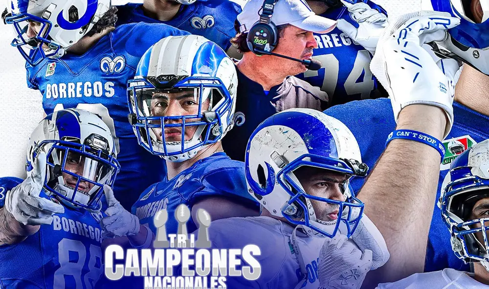 Los Borregos de Monterrey vuelven a imponerse sobre los Auténticos Tigres en una final de ONEFA. Foto: BorregosMty / X