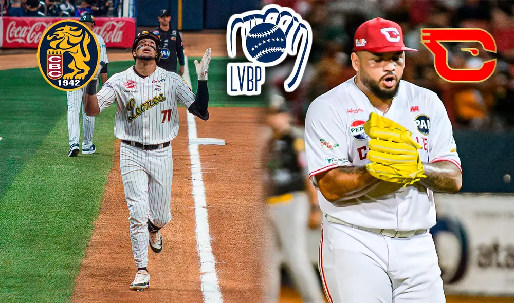 El juego de Leones vs Cardenales comienza a las 5.30 p. m. en Barquisimeto. Foto: composición LR/Leones/Cardenales