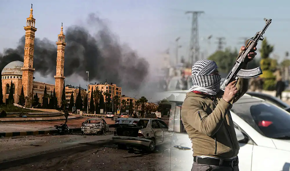 El grupo armado Hayat Tahrir al Sham y sus aliados “tomaron el aeropuerto internacional de Alepo”. Foto: Composición LR/AFP. El grupo armado Hayat Tahrir al Sham y sus aliados “tomaron el aeropuerto internacional de Alepo”. Foto: Composición LR/AFP.