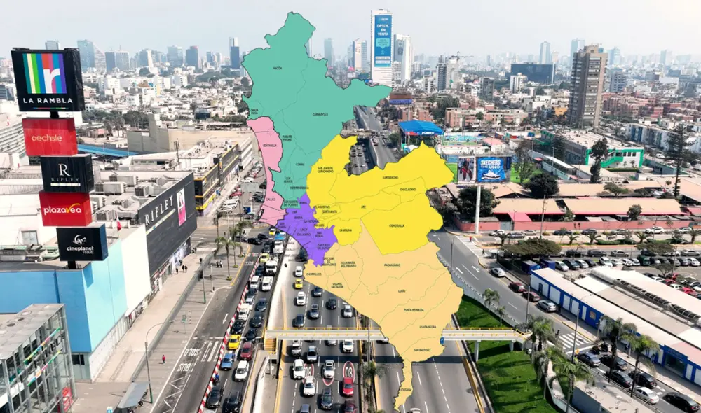 Esta avenida ha superado a la Universitaria y a La Marina como la más concurrida de Lima Metropolitana. Foto: composición LR/Mapa de Lima Esta avenida ha superado a la Universitaria y a La Marina como la más concurrida de Lima Metropolitana. Foto: composición LR/Mapa de Lima