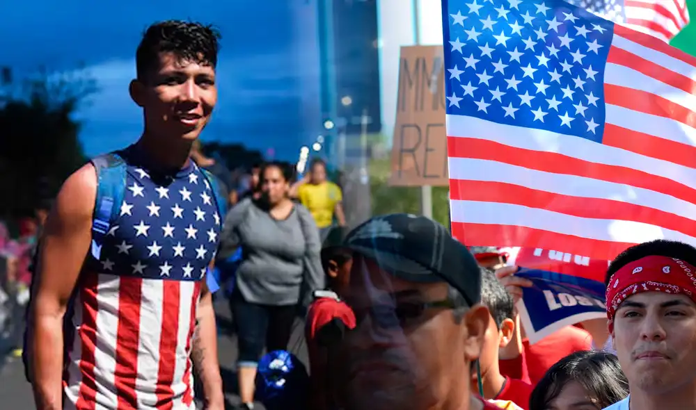 Estados Unidos anuncia medidas migratorias para un determiando grupo de inmigrantes. Foto: composición LR/AFP. Estados Unidos anuncia medidas migratorias para un determiando grupo de inmigrantes. Foto: composición LR/AFP.