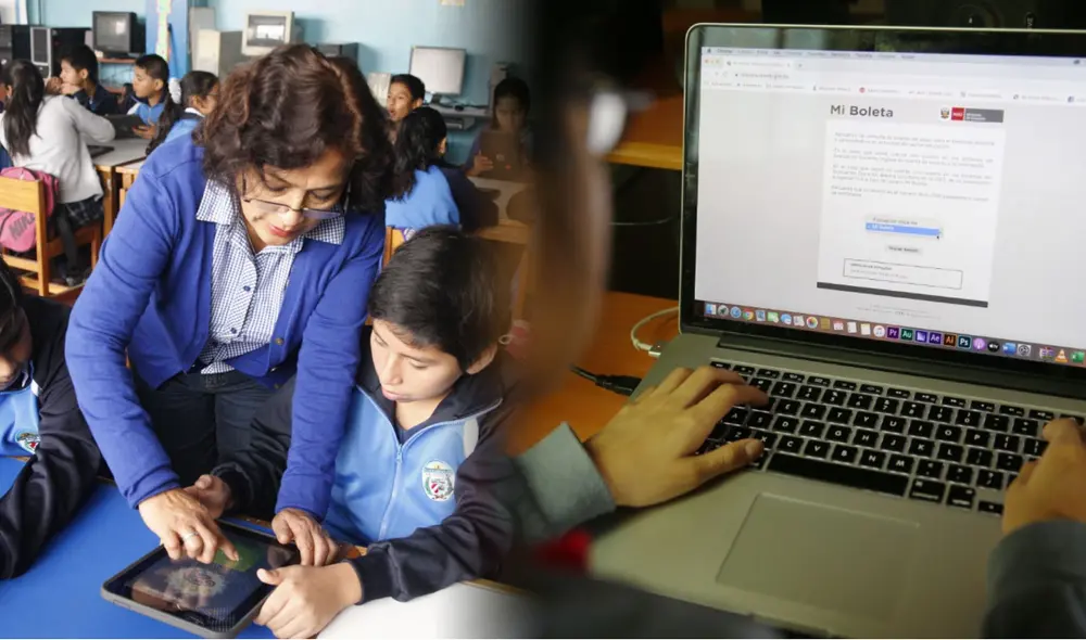 Puedes acceder a la página del Minedu para ver el título de un docente y otros datos sobre su profesión. Foto: composición LR / Andina Puedes acceder a la página del Minedu para ver el título de un docente y otros datos sobre su profesión. Foto: composición LR / Andina