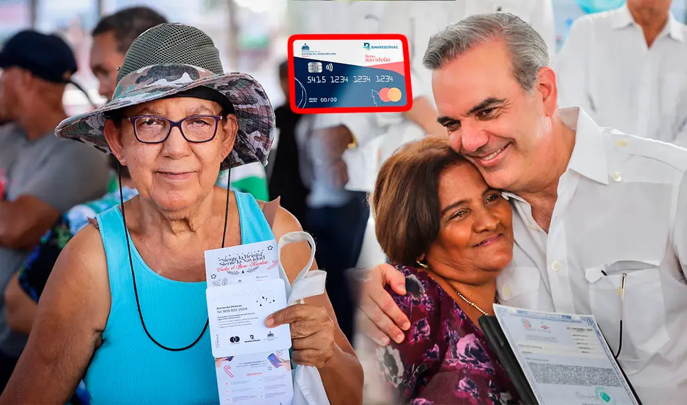 El programa Supérate ofrece un link para aplicar al Bono Navideño. Foto: composición LR/Supérate/Luis Abinader