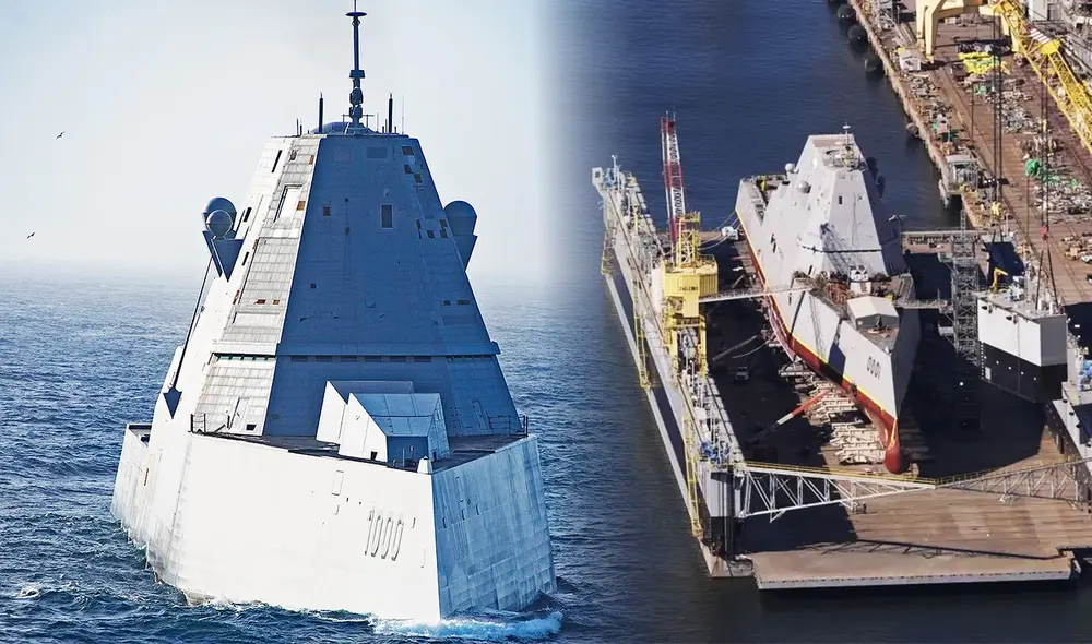 El USS Zumwalt, diseñado inicialmente para apoyo terrestre, se convierte en el primer buque hipersónico del mundo, equipado con misiles que superan Mach 5. Foto: Warzone/FoxNews El USS Zumwalt, diseñado inicialmente para apoyo terrestre, se convierte en el primer buque hipersónico del mundo, equipado con misiles que superan Mach 5. Foto: Warzone/FoxNews