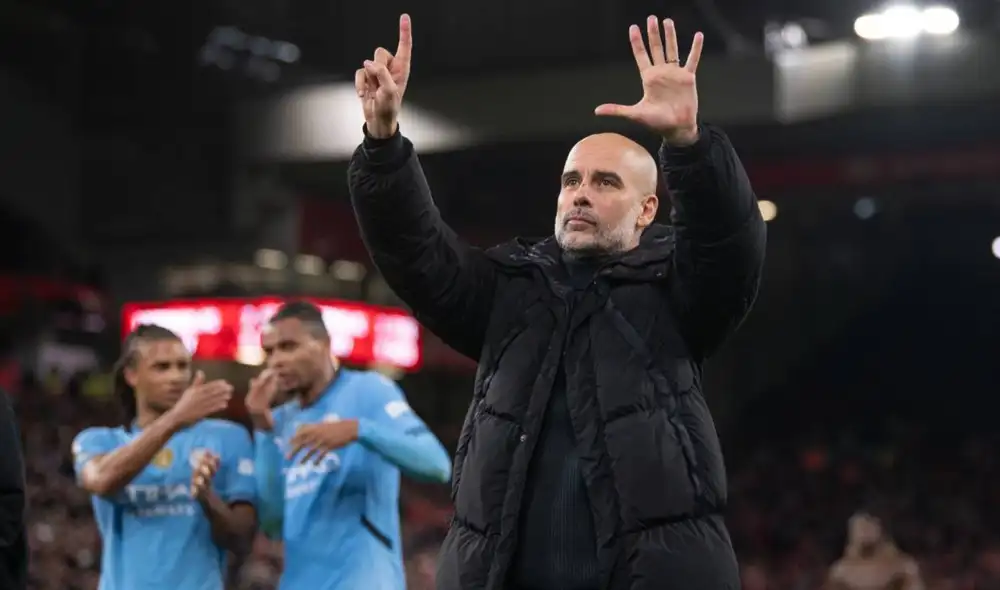 Tras la derrota ante Liverpool, Pep Guardiola registra 7 partidos sin ganar por primera vez en su carrera como DT. Foto: difusión