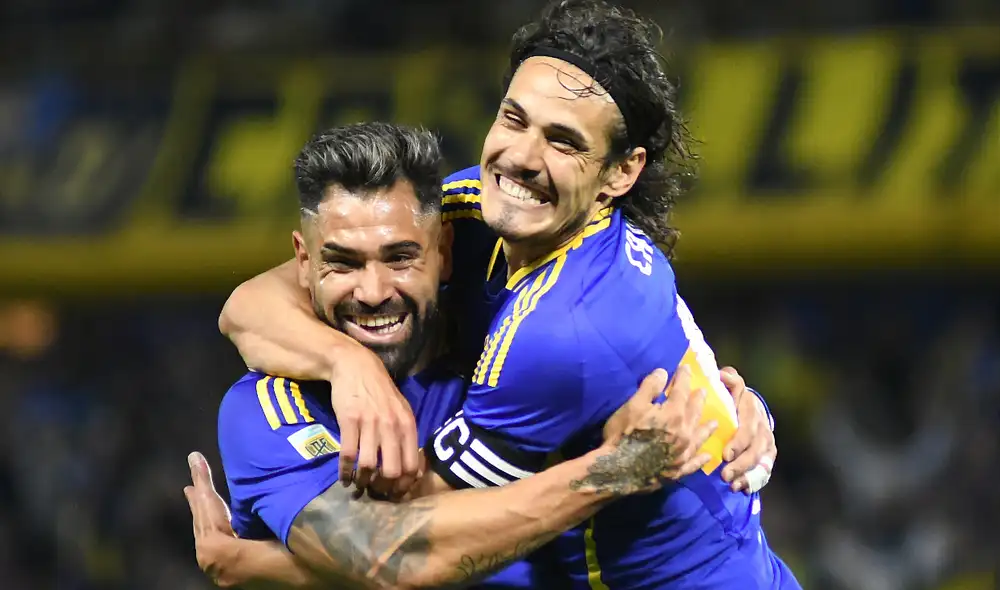 Milton Giménez, quien compartió ataque con Edinson Cavani, anotó el único gol con el que Boca derrotó a Gimnasia. Foto: Boca Juniors Milton Giménez, quien compartió ataque con Edinson Cavani, anotó el único gol con el que Boca derrotó a Gimnasia. Foto: Boca Juniors