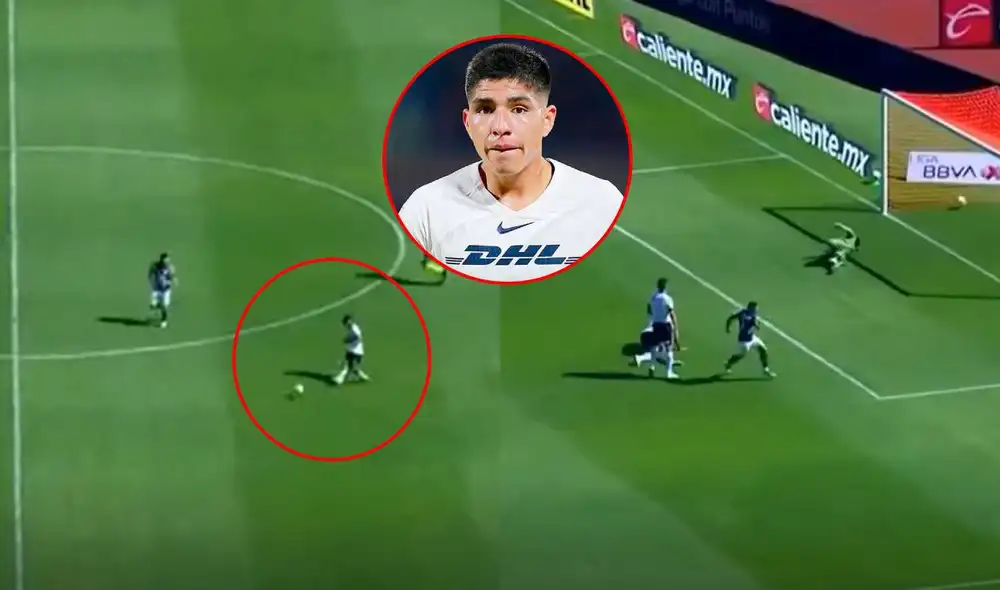 Piero Quispe viene siendo uno de los titulares indiscutibles de Pumas. Foto: composición LR/captura de TUDN México