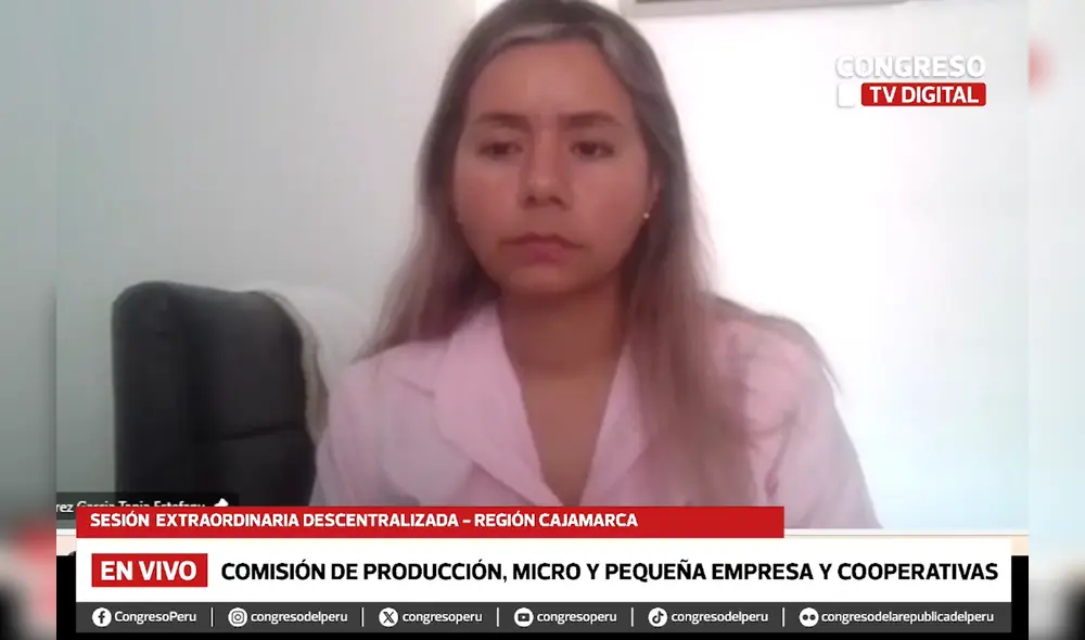 El secretario técnico defendió su decisión de calificar la sesión como "extraordinaria" y  respondió los cuestionamientos de Tania Ramírez. | Foto: Congreso TV / Youtube.
