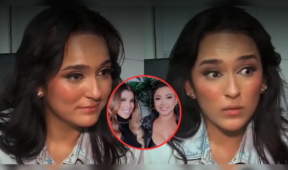 Daniela Darcourt se mostró firme al señalar la falta de respaldo de sus compañeras salseras. Foto: Composición LR/América/YouTube