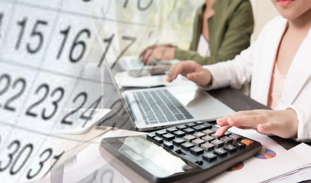 Calendario y calculadora. Foto: composición LR/Andina