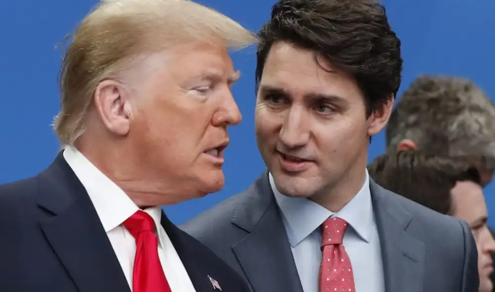 Justin Trudeau pidió a Trump que reconsidere el tema de los aranceles contra Canadá. Foto: Central alberta online