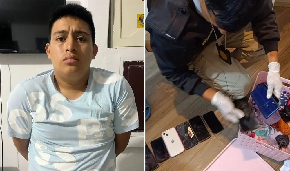 Entre los detenidos se encuentra un suboficial de la Policía Nacional del Perú, quien supuestamente brindaba información a la banda criminal de Chiclayo. Foto: Emmanuel Moreno/LR