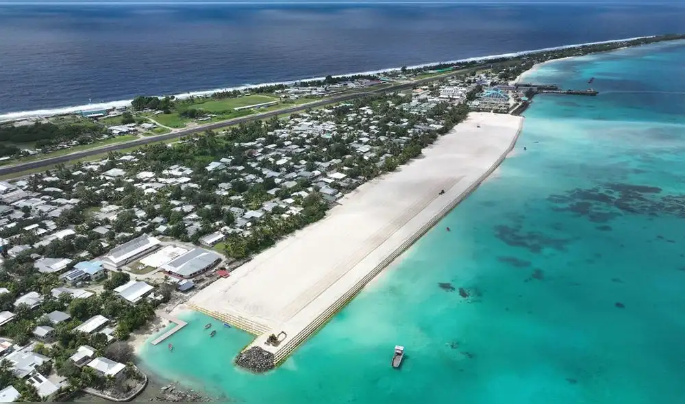 El principal problema del país miembro de la ONU con menor número de habitantes es su altura respecto al nivel del mar. Foto: Benar News.