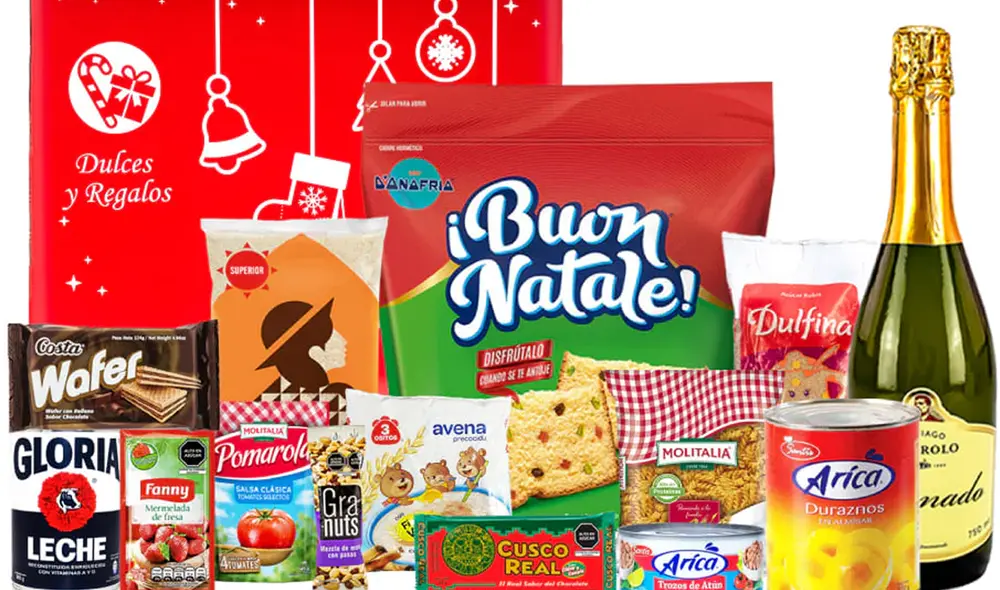 La canasta navideña es una muestra más del espíritu festivo de la temporada navideña. Foto: difusión