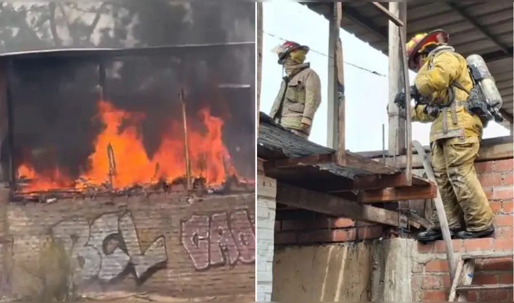 Bomberos tuvieron que llegar rápidamente a la zona para atender el siniestro. Foto: Difusión