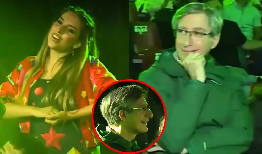 Federico Salazar estuvo presente en el debut musical de su hija Tilsa. Foto: Composición LR/Captura América TV Federico Salazar estuvo presente en el debut musical de su hija Tilsa. Foto: Composición LR/Captura América TV