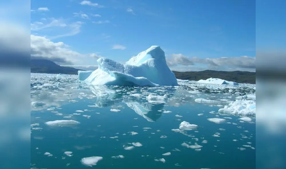 El océano Ártico se extiende alrededor del polo norte de la Tierra. Foto: Kavring