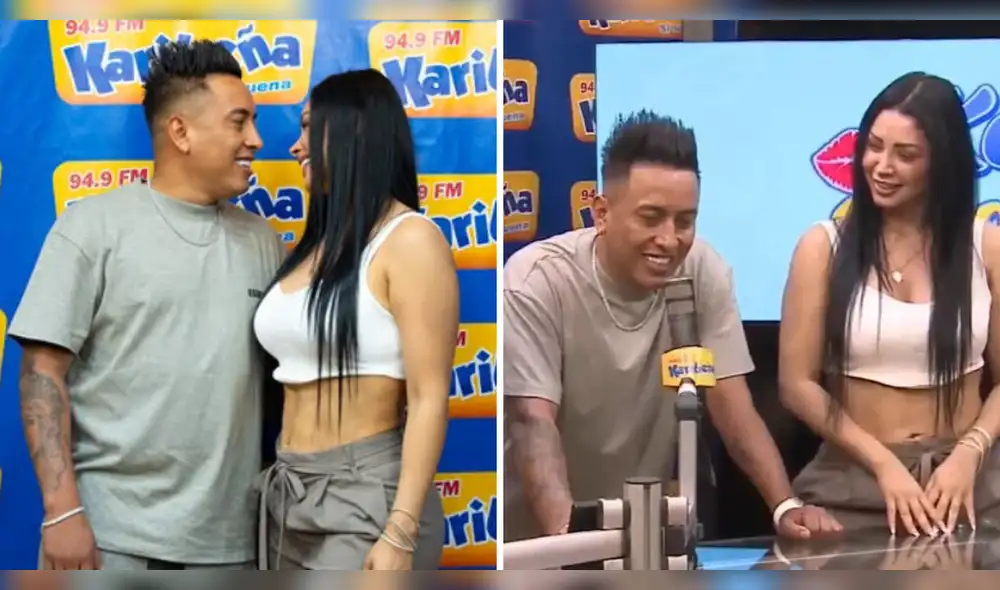 Christian Cueva y Pamela Franco se sinceran en una entrevista radial sobre los límites en su relación. Foto: Composición LR/Instagram Karibeña/YouTube