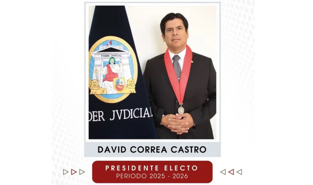 Correa Castro, abogado con un doctorado en Derecho, previamente ocupó el cargo de juez superior en Lima Norte.