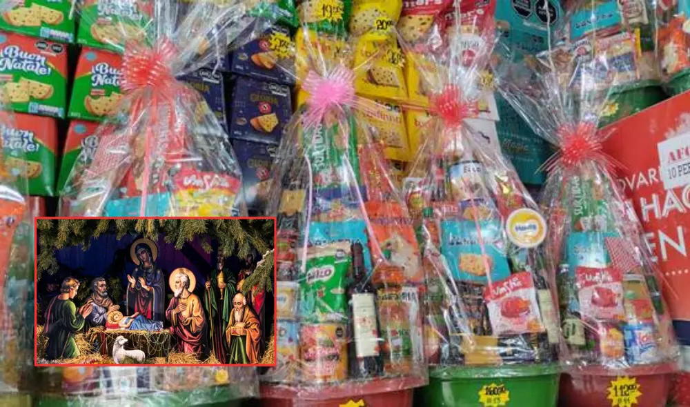 Las canastas navideñas tienen un profundo significado cultural y simbólico que trasciende lo material. Foto: composición LR/Diario Correo/Concepto Las canastas navideñas tienen un profundo significado cultural y simbólico que trasciende lo material. Foto: composición LR/Diario Correo/Concepto