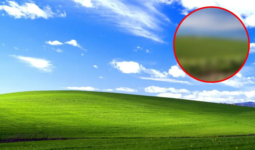 La fotografía original fue capturada en California por el fotógrafo Charles O'Rear. Foto: Composición LR | Microsoft | Xataka México.