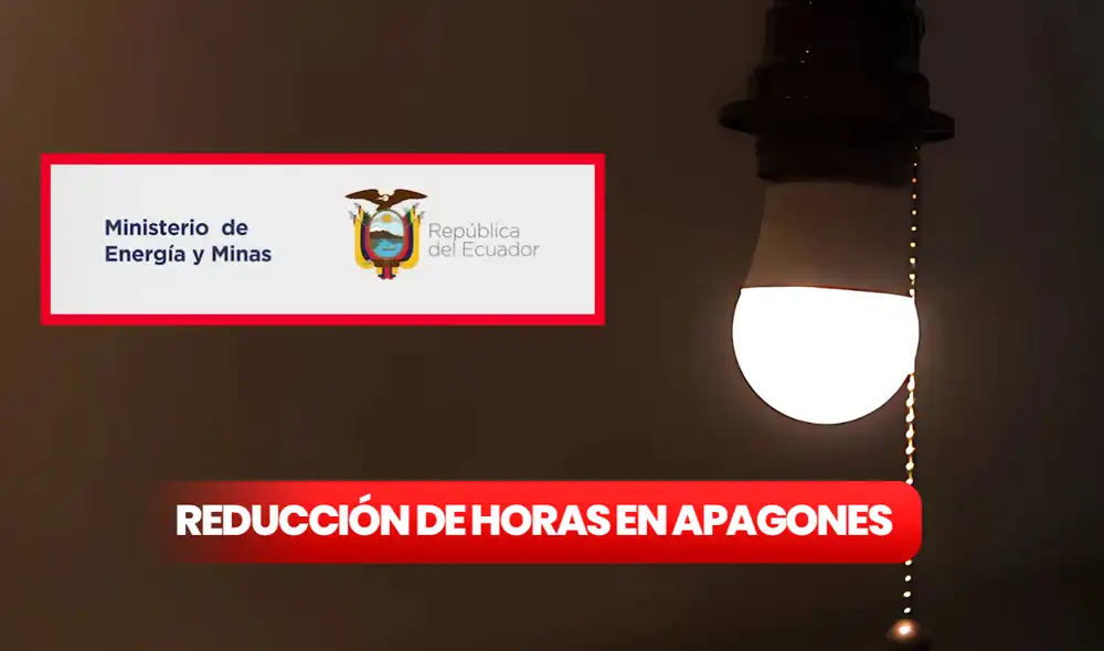 A pesar de las mejoras, se anticipan cortes hasta el 8 de diciembre, y las empresas eléctricas comunicarán nuevos horarios. Foto: composición LR/Freepik/Ministerio de Energía y Minas de Ecuador A pesar de las mejoras, se anticipan cortes hasta el 8 de diciembre, y las empresas eléctricas comunicarán nuevos horarios. Foto: composición LR/Freepik/Ministerio de Energía y Minas de Ecuador