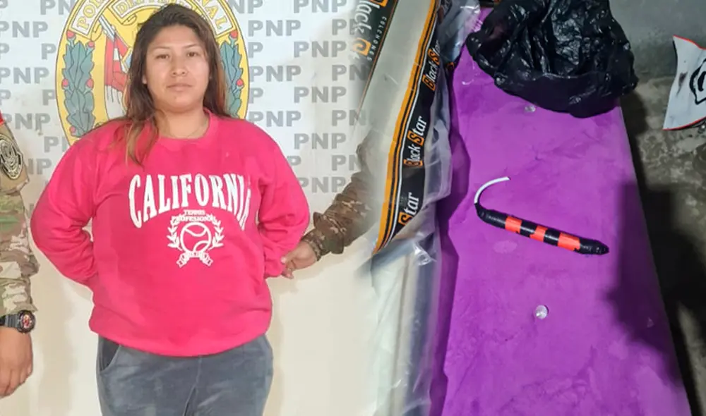 Artefacto explosivo encontrado en el hogar de la hermana de uno de los menores implicados en el caso/Composición LR/Foto: PNP