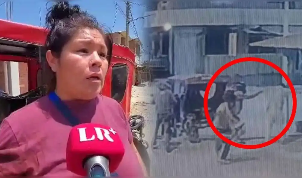 La esposa del mototaxista fallecido, María Orozco, confirmó que recibió amenazas previamente relacionadas con su labor en construcción. Foto: composición LR/Andina La esposa del mototaxista fallecido, María Orozco, confirmó que recibió amenazas previamente relacionadas con su labor en construcción. Foto: composición LR/Andina