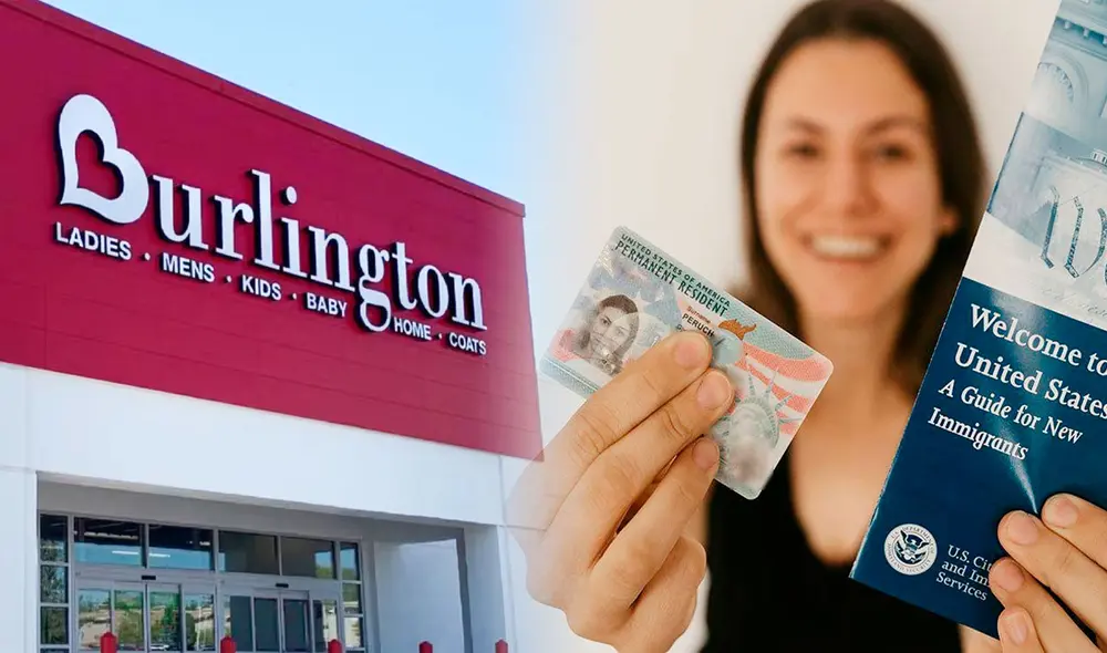 Los inmigrantes en Estados Unidos tienen la oportunidad de acceder a este beneficio de la empresa Burlington y vivir legalmente con su Green Card. Foto: composición LR/ Burlington Store