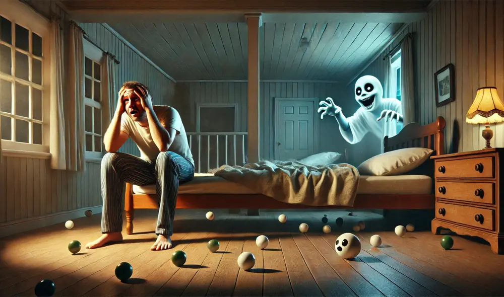 Se suele aliar estos sonidos de canicas a actividades paranormales en el hogar. ¿Es realmente cierto? Foto: composición LR/ChatGPT Se suele aliar estos sonidos de canicas a actividades paranormales en el hogar. ¿Es realmente cierto? Foto: composición LR/ChatGPT