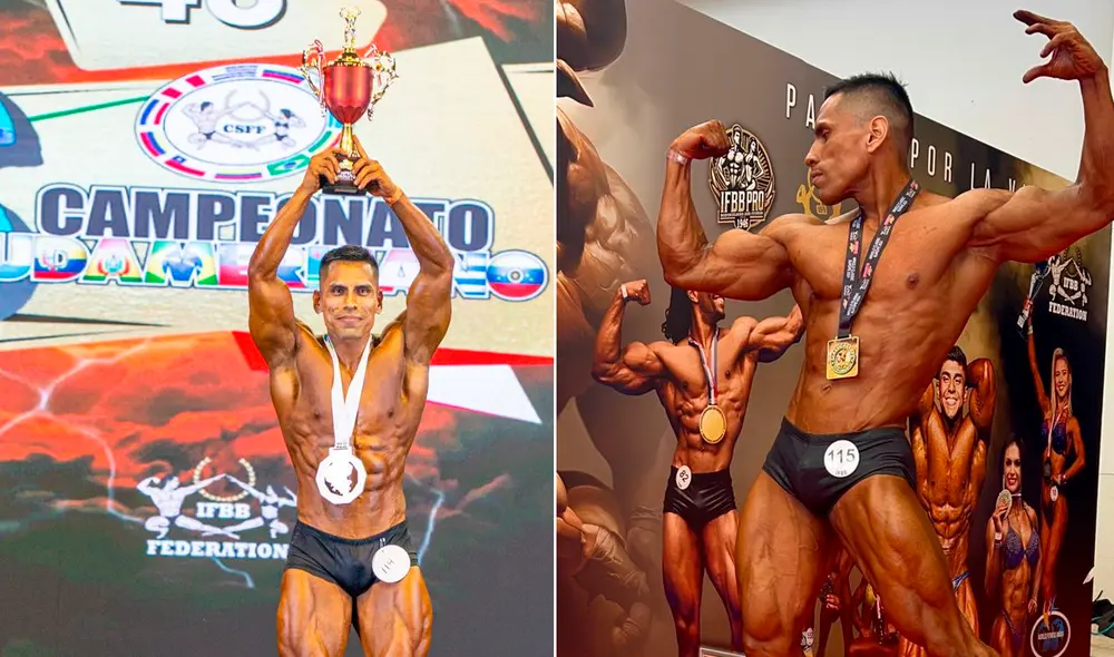 Alex Santillán representará a Perú en competencia de fisicoculturismo. Fotos: difusión