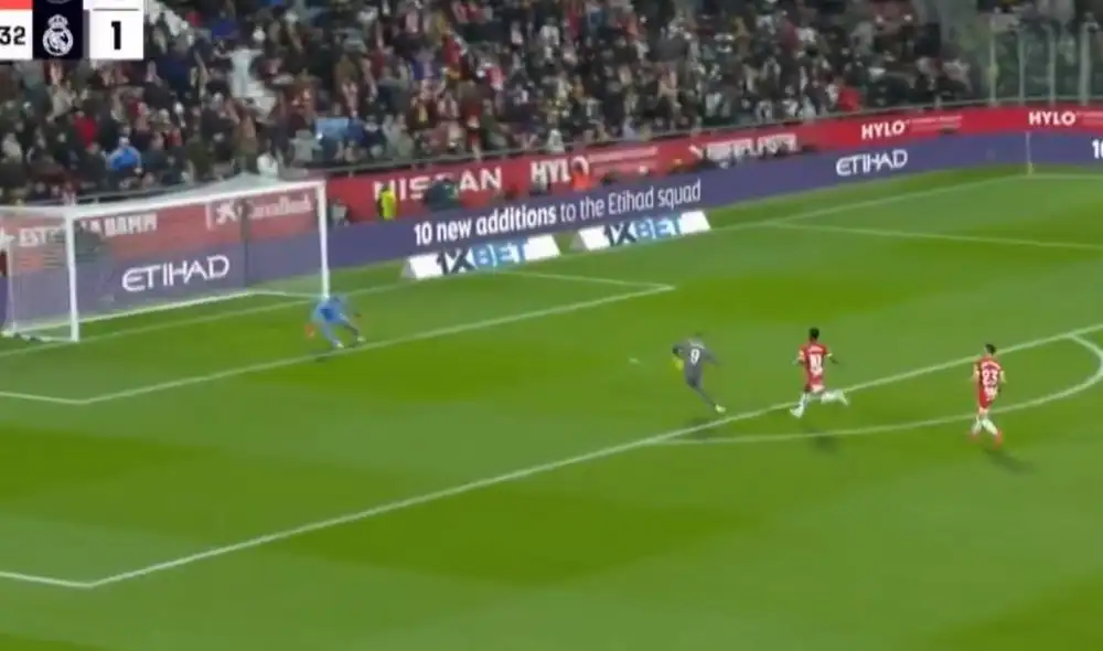 Kylian Mbappé falló una increíble ocasión para aumentar el marcador del Real Madrid. Foto: captura/ESPN