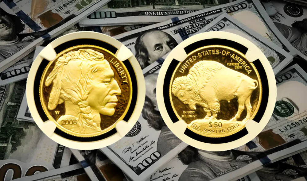 La American Gold Buffalo fue presentada como una alternativa a las populares American Gold Eagles. Foto: composición LR/difusión