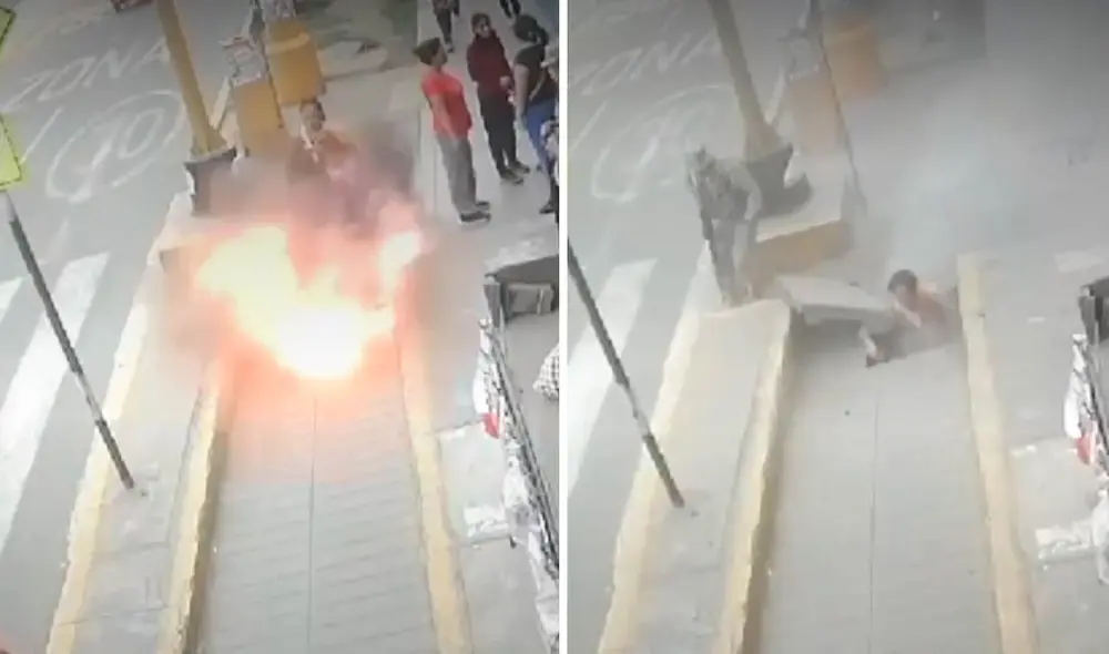 Buzón de electricidad explotó en la av. Túpac Amaru en Comas e hirió a una mujer, madre de dos menores de edad. Foto: composición LR/Andina Buzón de electricidad explotó en la av. Túpac Amaru en Comas e hirió a una mujer, madre de dos menores de edad. Foto: composición LR/Andina