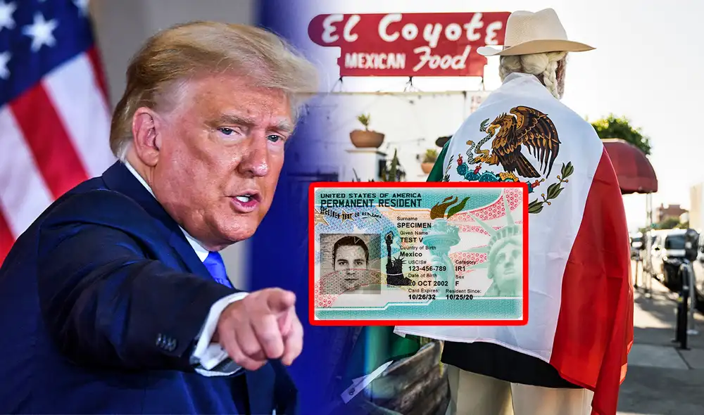 Donald Trump anunció 2 nuevas medidas que afectan a los inmigrantes mexicanos en Estados Unidos. Foto: composición LR/Freepik/AFP/Uscis Donald Trump anunció 2 nuevas medidas que afectan a los inmigrantes mexicanos en Estados Unidos. Foto: composición LR/Freepik/AFP/Uscis