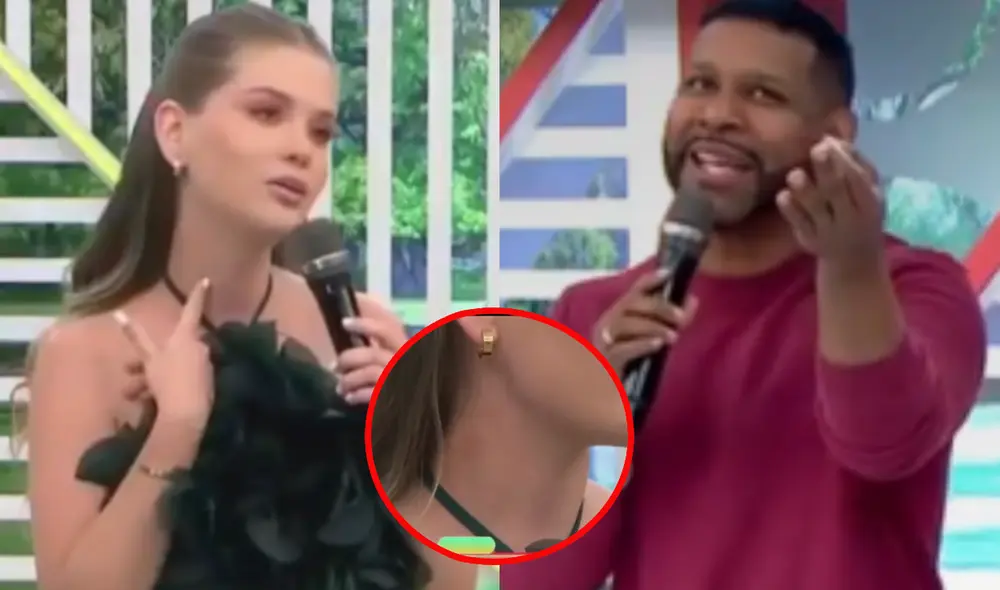 Brunella Horna no dudó en responder fuertemente de 'Giselo'. Foto: composición LR/América TV