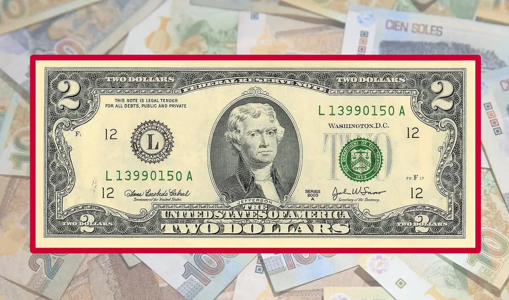 Conoce el billete de 2 dólares valuado en más de 5.000 dólares para los coleccionistas numismáticos. Foto: Composición LR.