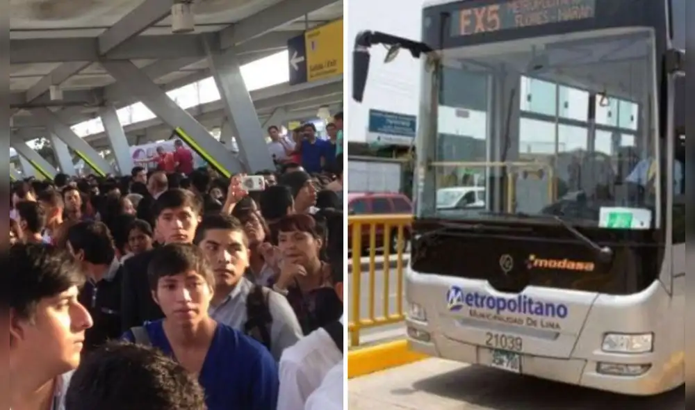 Largas colas en el metropolitano durante el feriado del 9 de diciembre/Composición LR