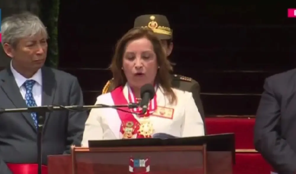 Dina Boluarte. Foto: captura de pantalla/Canal N Dina Boluarte. Foto: captura de pantalla/Canal N