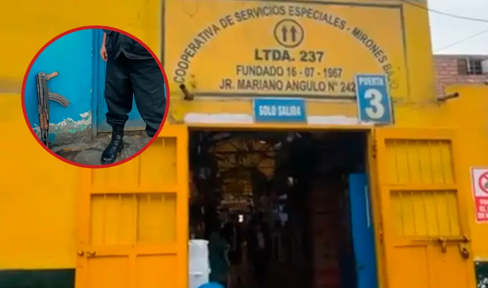 Efectivo Policial olvidó su arma en un mercado de Cercado de Lima